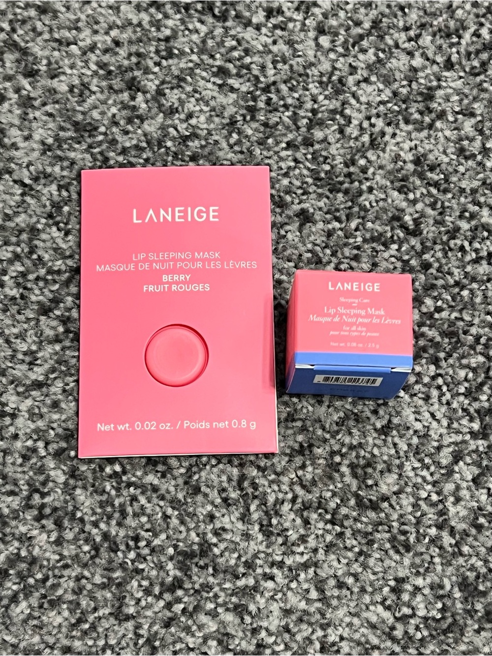 💋3/$15💋Laneige Lip Sleeping Mask Berry Sample Size NIB